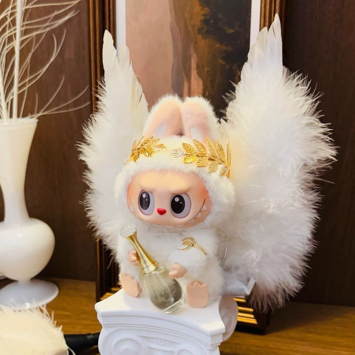👼 “Celestial Angel” 5-Piece Labubu Outfit Set (Doll Not Included)