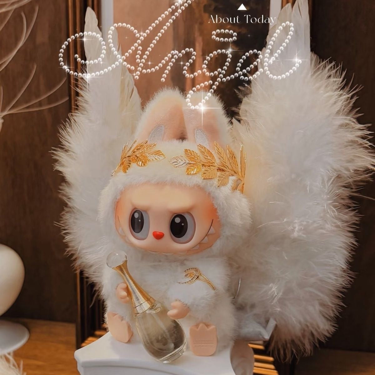 👼 “Celestial Angel” 5-Piece Labubu Outfit Set (Doll Not Included)