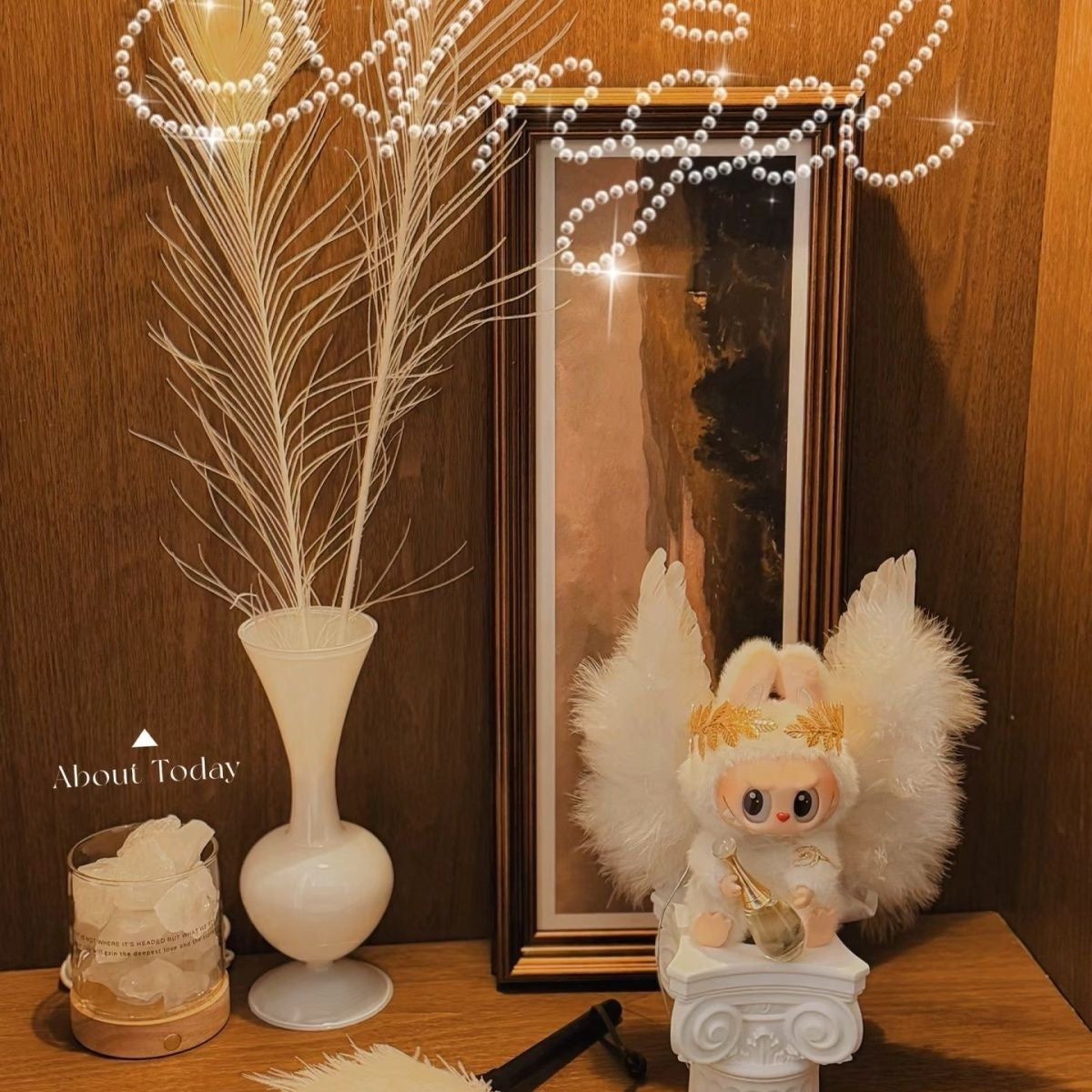 👼 “Celestial Angel” 5-Piece Labubu Outfit Set (Doll Not Included)