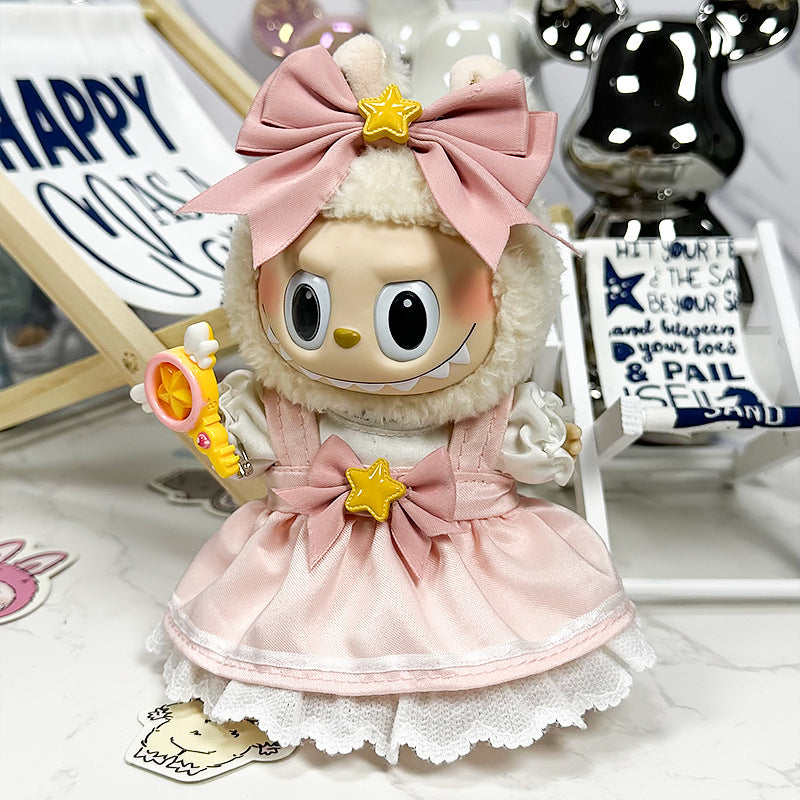 🌟 “Magical Girl” Labubu Outfit Set – Pink Star Princess Edition (Doll Not Included)