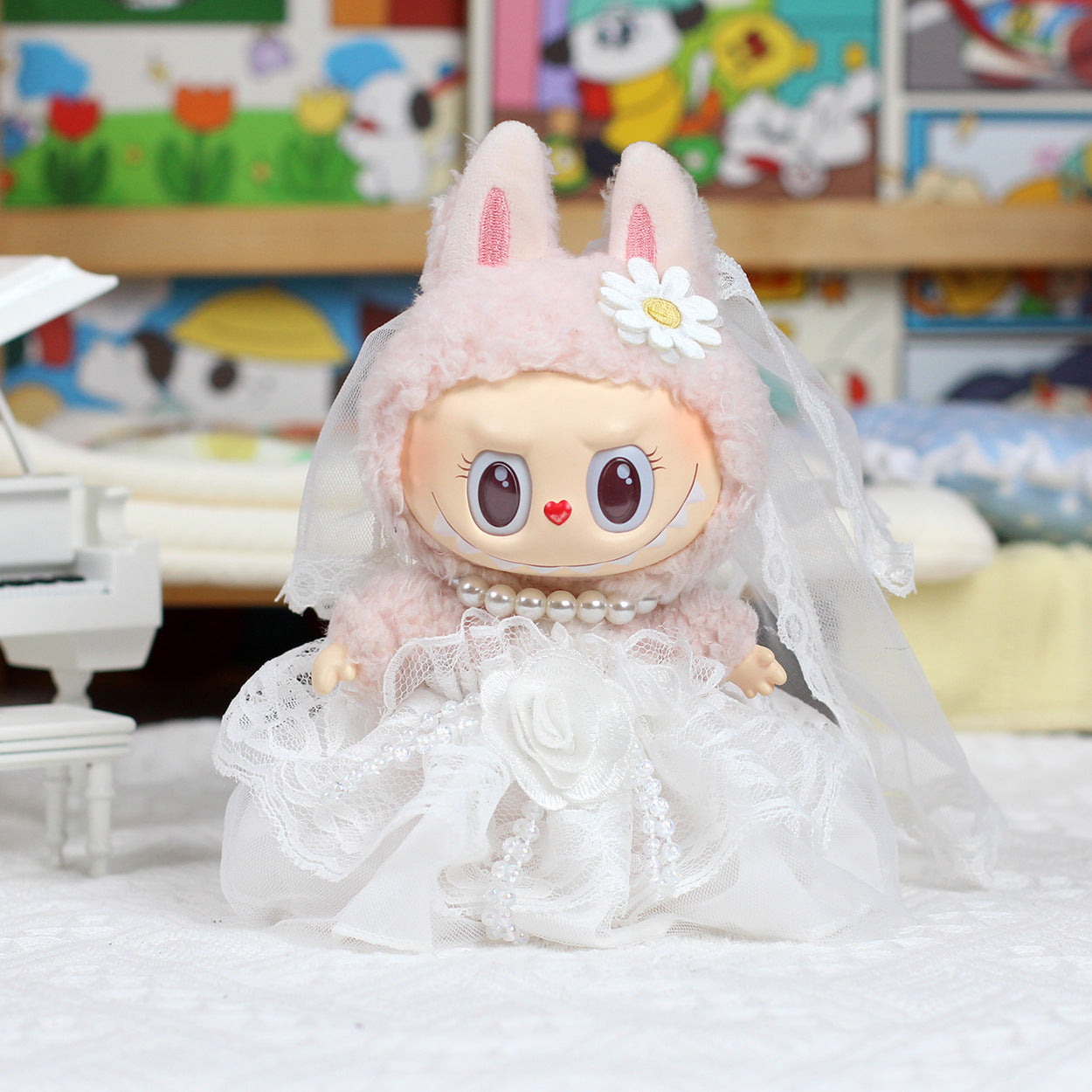 💍 “Wedding Day” Labubu Outfit Set (Doll Not Included)