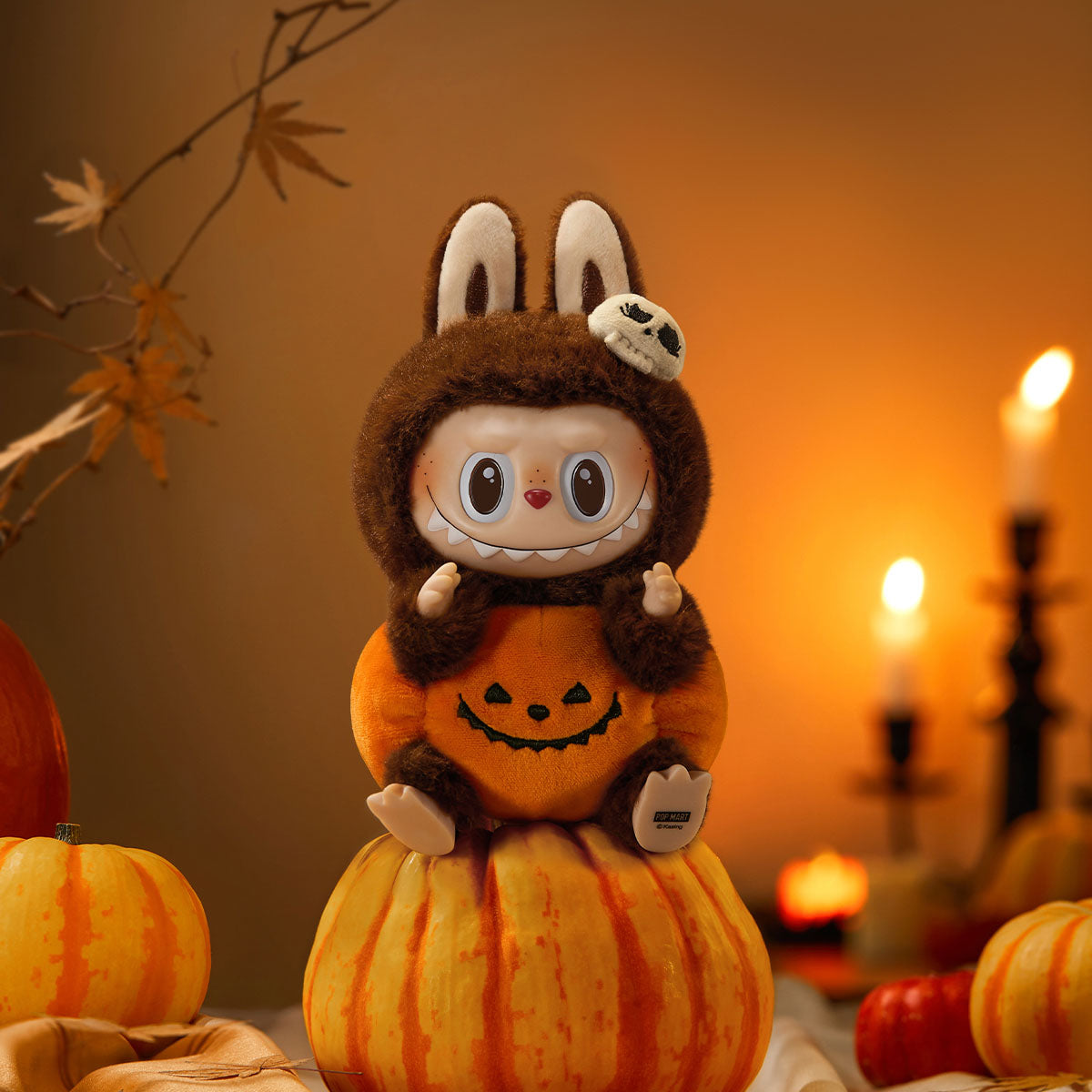 Happy Halloween Party Series — Sitting Pumpkin Vinyl Plush Pendant